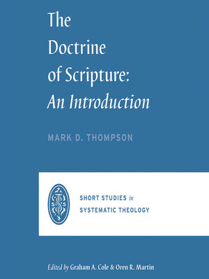 cover image of The Doctrine of Scripture